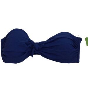 Kate Spade New York Blue Grove Beach Tie Bandeau Bikini Top Womens Medium